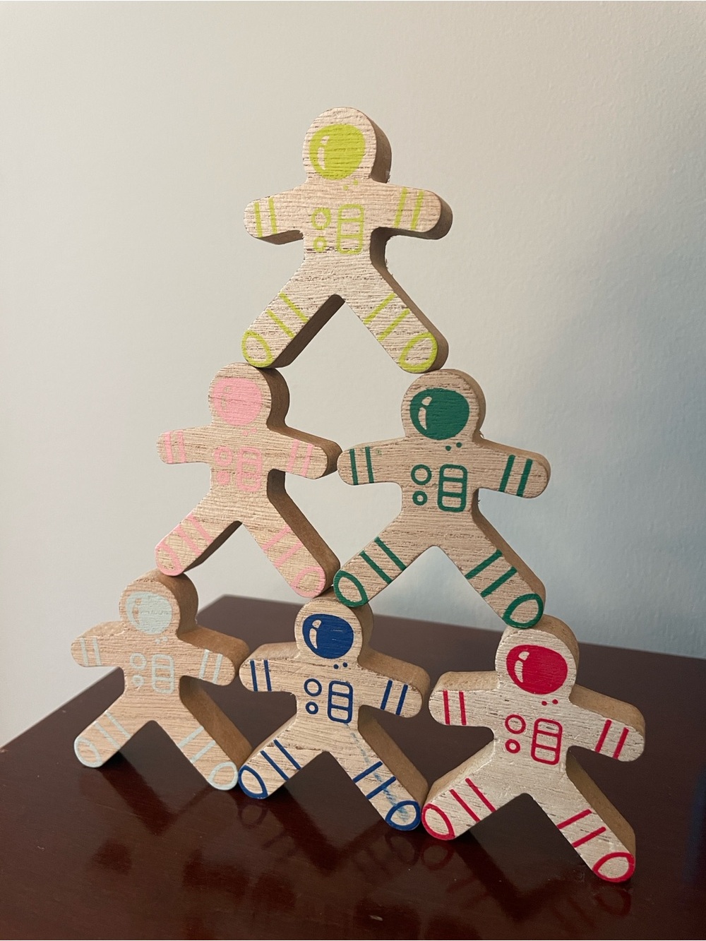 Wooden Astronaut Toy Set - Multicolor